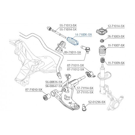 PROTECTOR CU SERVODIRECȚIE MAZDA 626 GE 92-97 GA2A3212X