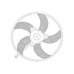 VENTILATOR RADIATOR VW GOLF 3 PASSAT 3 88 1H0959455