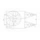 VENTILATOR RADIATOR VW POLO BORA LUPO GOLF, AUDI A3 00 1J0121207L