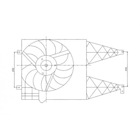 VENTILATOR RADIATOR VW POLO BORA LUPO GOLF, AUDI A3 00 1J0121207L