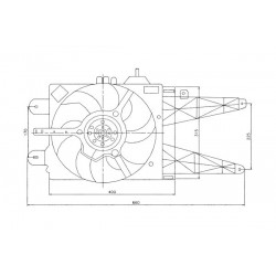 VENTILATOR RADIATOR FIAT PUNTO 1.2 99 46785738
