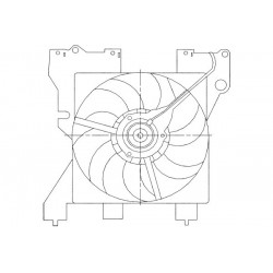 VENTILATOR RADIATOR CITROEN XSARA 1.6-2.0 99 125396