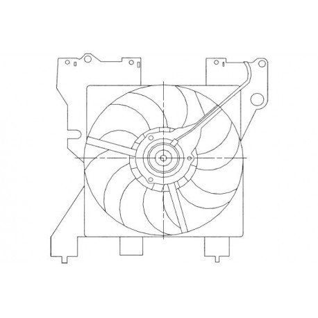 VENTILATOR RADIATOR CITROEN XSARA 1.6-2.0 99 125396