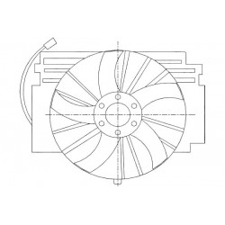VENTILATOR RADIATOR BMW E53 3.0I 24V 00-06 64546906106