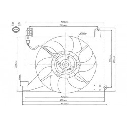 VENTILATOR RADIATOR AVEO 03-08 96536522