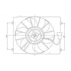 VENTILATOR RADIATOR HONDA CR-V 2.0 02-06 38616RZAA01