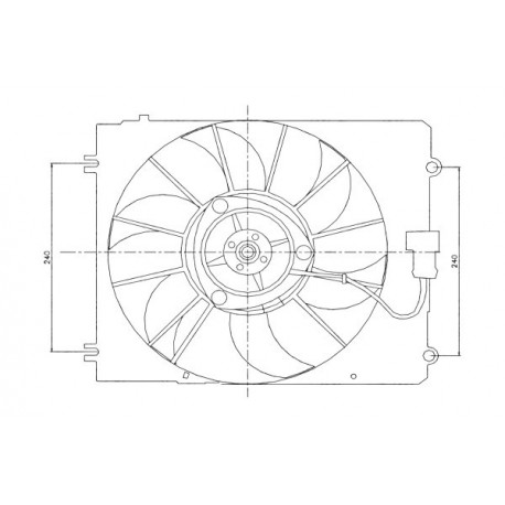 VENTILATOR RADIATOR HONDA CR-V 2.0 02-06 38616RZAA01