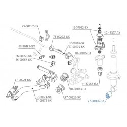 Bucșă amortizor spate HONDA CR-V 02 52622S7A014