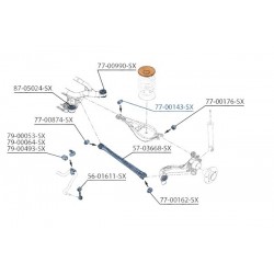 Bucșă Braț Suspensie Superior BMW E36 E46 Z4 Toate 90 33321092247