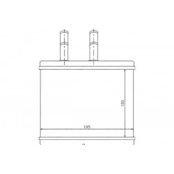 Radiator habitaclu CHEVROLET AVEO KALOS 1.2-1.4 05 P96539642