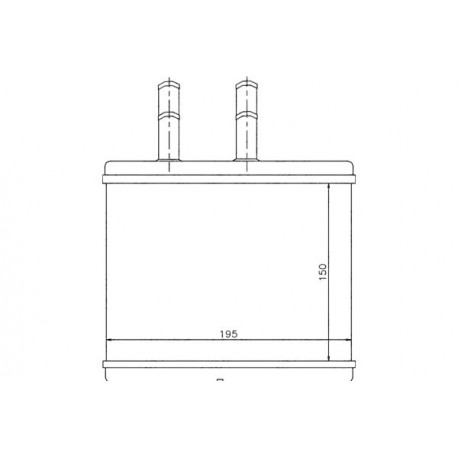 Radiator habitaclu CHEVROLET AVEO KALOS 1.2-1.4 05 P96539642