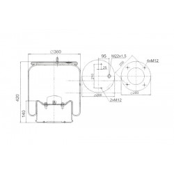 Pernă pneumatică SAF2918V 1529765