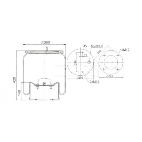 Pernă pneumatică SAF2918V 1529765