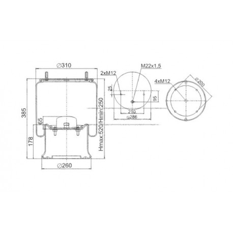 Perna pneumatică SAF 905966
