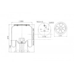 Perna pneumatică SCHMITZ WEWELER 014892