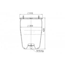 Perna pneumatică BPW 0542941010