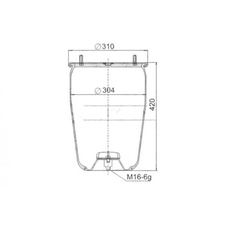 Perna pneumatică BPW 0542941010