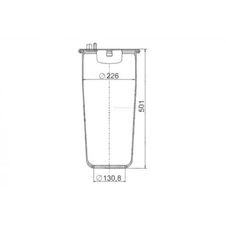 Perna pneumatică MAN TGA 81436000151