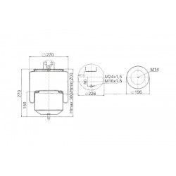 Perna pneumatică VOLVO FM FH 9 12 20375227