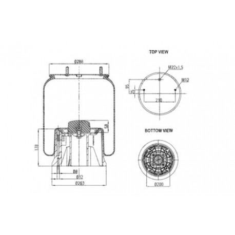Perna pneumatică SAF 3 229 0041 00
