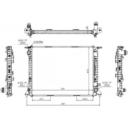 RADIATOR MOTOR MANUAL AUDI A4 A5 1.8FSI 1.8TFSI 2.0TFSI 2.0TDI 07 4G0121251B