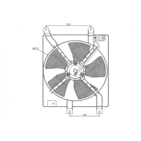 VENTILATOR RADIATOR DAEWOO MATIZ 0.8 1.0 98 96322939