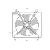 VENTILATOR RADIATOR CHEVROLET LACETTI 1.6I 05 96553364