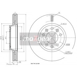 Disc de frână față FIAT SCUDO 07- 09A42210