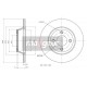 Disc de frână față VW A80 1.6- 986478131