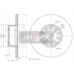 Disc de frână față Mercedes W123 200-300 155212005