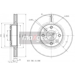 Disc de frână față Renault Clio 05-, Thalia, Modus, Micra 03- 9907811