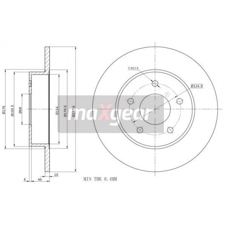 Disc de frână spate Nissan Primera 02- 200251770