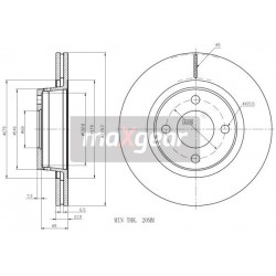 Disc de frână față VW A80 1.6- 986478128