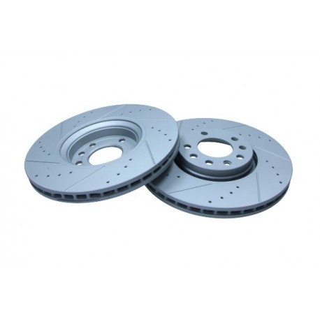 Disc de frână față OPEL ZAFIRA 2.0 ASTRA G H perforat și canelat
