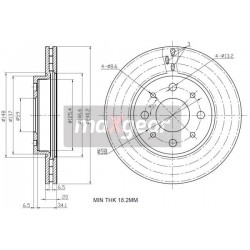 Disc de frână față FIAT PANDA 1.3JTD 240x20 9861610