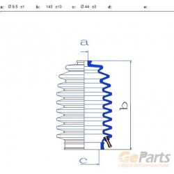 TIJĂ DE DIRECȚIE DREAPTA HONDA PRELUDE BB6 8 9 97- SHUTTLE 95- C-RV 97- 60K4009JPN