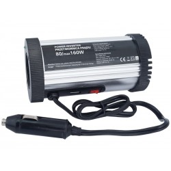 Invertor de tensiune 12V la 230V 80/160W USB pentru barcă