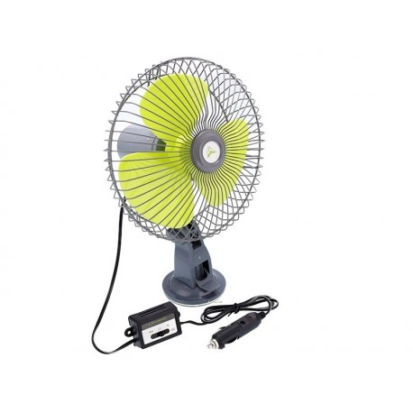 Ventilator rotativ 12V/21W, diametru 20 cm, montat cu ventuză
