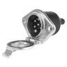 Priză remorcă 7 PIN, 24V, tip N, din aluminiu