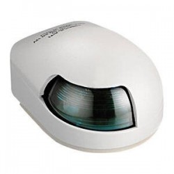 Lampa laterală verde 112,5° PVC albă pentru barcă