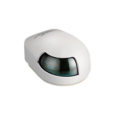 Lampa laterală verde 112,5° PVC albă pentru barcă