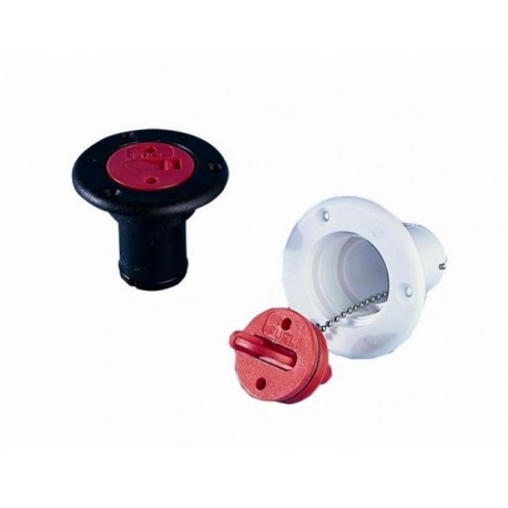 Orificiu de alimentare combustibil alb STD 38 mm din material plastic pentru barcă