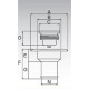 Orificiu de alimentare combustibil alb STD 38 mm din material plastic pentru barcă
