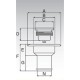 Orificiu de alimentare combustibil alb STD 38 mm din material plastic pentru barcă