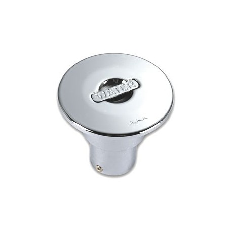 Racord de umplere apă din alamă cromată, diametru 38 mm, pentru ambarcațiuni