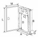 Compartiment cu ușițe 484x226 mm pentru barcă/iaht