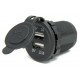 PRIZĂ DUBLĂ USB ROTUNDĂ PENTRU BARCĂ/IAHT