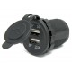 PRIZĂ DUBLĂ USB ROTUNDĂ PENTRU BARCĂ/IAHT