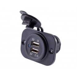 Încărcător încorporat 2X USB 3.1A 12/24V