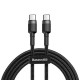 BASEUS Cafule Cablu USB-C la USB-C PD / Cablu USB-C la USB-C PD 2.0, QC 3.0, 60W